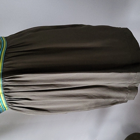 Hype multi color deep vee 100% silk dress NWT - Picture 6 of 13